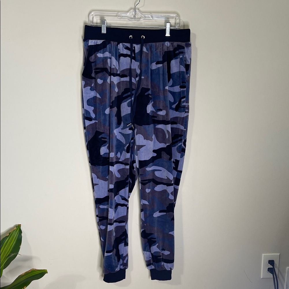 Blue Camouflage Jogger Pants